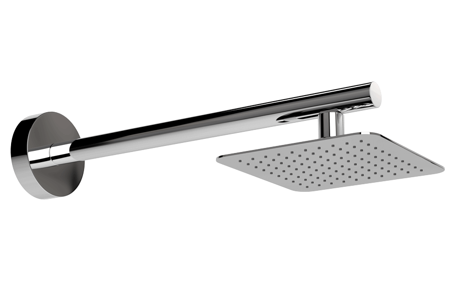 Tubico soffione doccia da 20 cm in acciaio inox 316L satinato Made