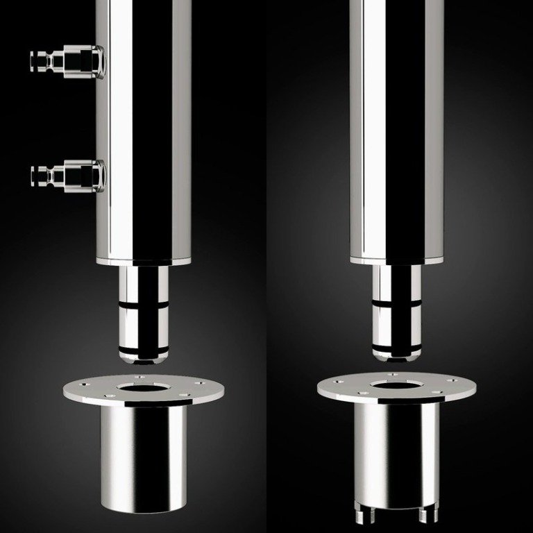 Classic Shower for Yachts, renowned for its elegant lines Inoxstyle