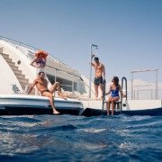 Inoxstyle shower on superyacht