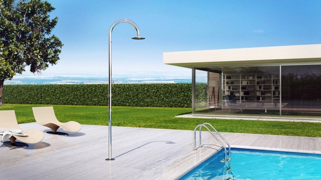sole48 outdoor pool shower ideas